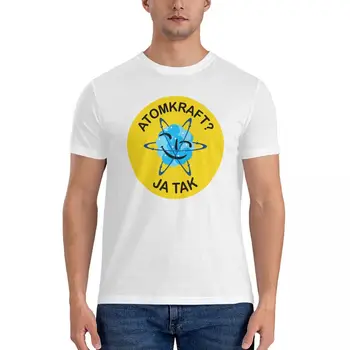 Atomkraft Ja Так Графична тениска, мъжки графични тениски, мъжки дрехи, реколта тениска, мъжки ризи с дълъг ръкав