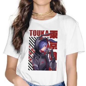 Touka Kirishima Tokyo Ghoul Женска риза, Модна тениска Унисекс с кръгло деколте, Harajuku