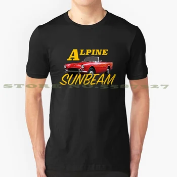 Слънчев лъч Alpine Graphic Custom, Забавна Тениска с гореща продажбата, британски слънчев лъч Alpine Roadster, Автомобил с мек покрив