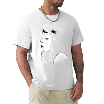 тениска с едно момиче-клоун, тениски оверсайз размер плюс, тениски за мъже, опаковка