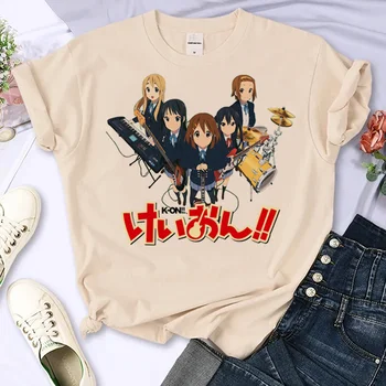 Тениска Ritsu Tainaka k-on, дамски дизайнерска тениска Y2K harajuku, японски дрехи за момичета