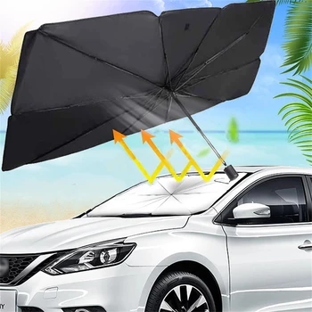Слънчеви очила на предното стъкло на автомобила, вътрешен чадър, сенника на колата, защита от uv, сенника на колата, предното челно стъкло