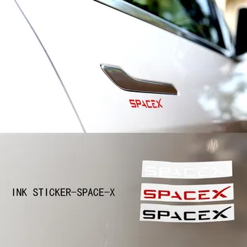Стикер с чернильными букви за стайлинг на автомобили Tesla Model 3 Y S X, емблемата на задния багажник, декор, стикер срещу падане на автомобилни аксесоари