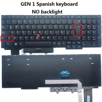 Американската/испански/Френски AZERTY/Латинска Нова клавиатура за лаптоп Lenovo ThinkPad E15 Gen 1 Gen 2 (тип 20T8 20T9 20TD 20TE)