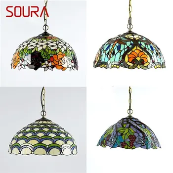 Окачен лампа SOURA LED Съвременен творчески лампа Къдрава Декоративни осветителни тела за дома трапезария