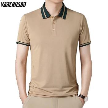 Мъжка риза с къси ръкави, блузи с къс ръкав, летни мъжки модни дрехи, 4 едноцветни цвят, 50% памук, бизнес и ежедневни 00232203