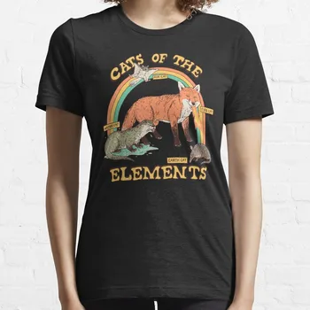 Тениски Cats of The Elements, блузи, тениски, дамски тениски, тениски с шарени, забавни тениски с графика