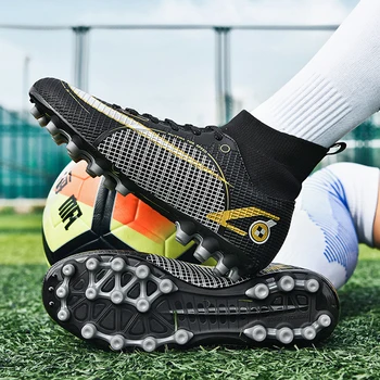 Качествени футболни обувки за футзала Messi на Едро, Футболни обувки Chuteira Campo, Мъжки спортни обувки, Домашни обувки TF/AG