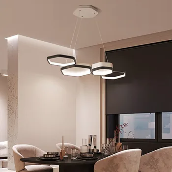Led висящи лампи с трапезария и спалня дизайнерски минималистичен креативен модерен скандинавски тенденция подвесная полилей за домашен декор