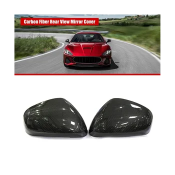 Автомобилни Капаци за огледала за обратно виждане, изработени от въглеродни влакна за Maserati Gran Turismo и Gran Cabrio Quattroporte в стил добавка за огледален колпакам