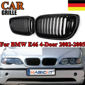 MagicKit за BMW серия 3 4dr E46 Седан 2002-05 Лифтинг на лицето и Предната решетка на радиатора Черен гланц