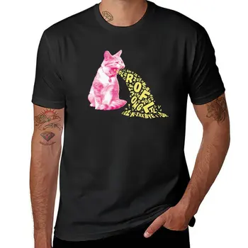 Тениска с надпис Vomit Котка, дрехи хипи, тениска оверсайз, тениска на поръчка, графична тениска, дизайнерска тениска за мъже