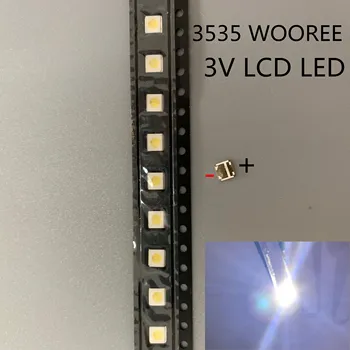 500 бр. за WOOREE led подсветката на LCD-телевизор на топчета 3 В 1-Вата 3535 led SMD Лампа крушка 3535 студено бяло WM35E1F-YR07-eB
