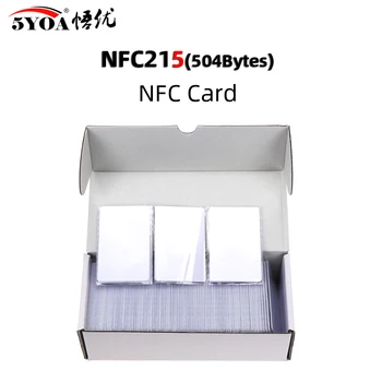 1000шт NFC карта NFC215 Карта 215 504 Байта 13,56 Mhz за huawei share ios13 етикети персонализирани автоматизация