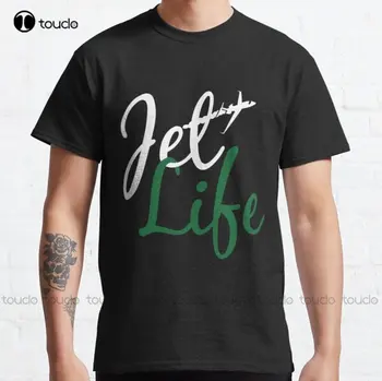 Тениска Jet Life, класическа тениска на поръчка, тениска с дигитален печат за тийнейджъри, Унисекс, модни забавно новост Xs-5Xl