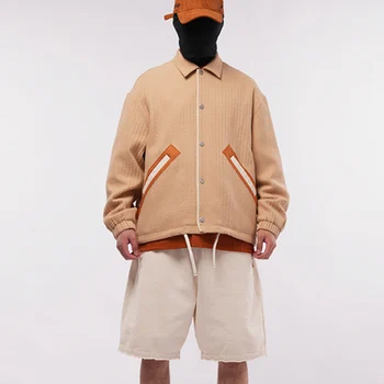 Тънка яке с кружевными големи джобове, 2023, Нов Стил, свободно ежедневното горно палто, мъжки и дамски градинска дрехи, палта, проста яке на колела