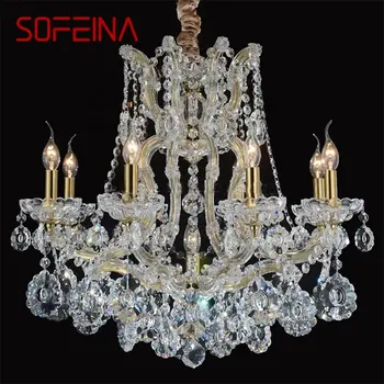 SOFEINA, полилей в европейски стил, led висящи лампи, кристални свещи, Луксозни осветителни тела, модерни осветителни тела за дома, хотела, Вили, зали