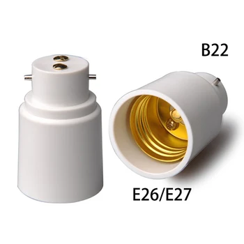 2 бр. Универсален адаптер B22 за E27 с винтовым гнездо, държач за крушка, адаптер за преобразуване на led халогенни лампи, CE, RoHS, подмяна на контакти