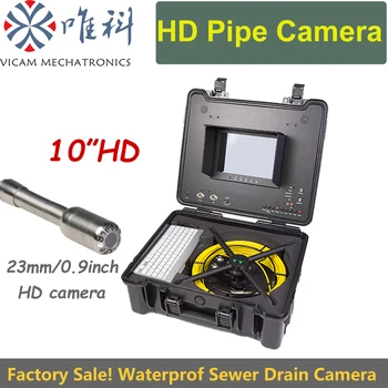 Vicam AHD водоустойчива камера видеонаблюдение за канализация с 23-мм глава на камера, видео рекордер с резолюция 720P.Безплатна доставка на DHL, UPS