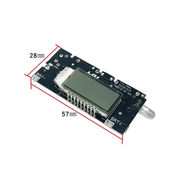 Двойна USB 18650 и Зарядно устройство ПХБ Модул захранване 5V 1A 2.1 A Мобилен банка за хранене Аксесоари за телефон САМ led LCD модул Такса
