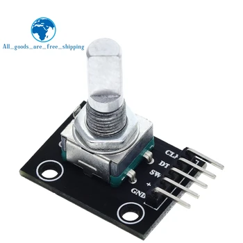 Модул бутам энкодера TZT 360 градуса за Arduino Brick Sensor Switch Development Board KY-040 със заключенията
