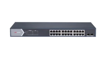 Оригинален gigabit ethernet unmanaged switch POE Hikvision DS-3E0526P-E/M с 24 порта