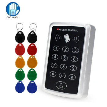 RFID контролер за Автономна Клавиатура за Контрол на Достъпа с 10 брелками EM4100/4200, Четец за Карти, 125 khz За Системи за Контрол на достъпа до Врати