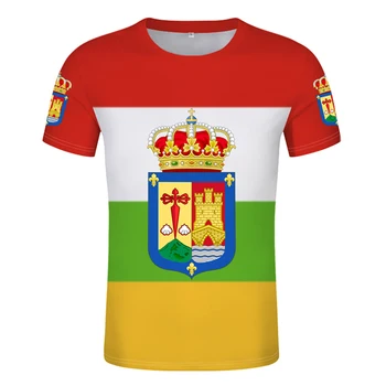 Тениска LA RIOJA безплатен, изработени по поръчка, с име и номер на logrono, тениска с принтом хартата, който казва calahorra haro arnedillo ezcaray, испанска облекло 00