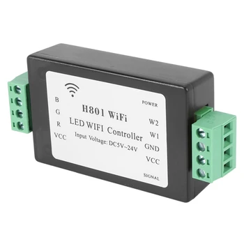 5X H801 RGBW Led Контролер Wi-Fi Led Контролер RGB DC5-24V Вход За 5050 2835 3528 SMD Led Лента Led Лента