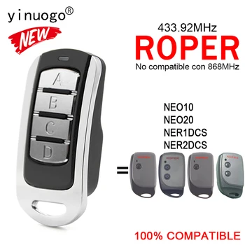 За ROPER NER1DCS NER2DCS NEO10 NEO20 Гаражно дистанционно управление 433,92 Mhz 4 в 1 е Съвместим и С гаражни врати ROPER Remote Control
