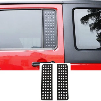 Тампон стъклен панел на прозореца на задната врата на колата за Jeep Wrangler JK & Unlimited, 4-врати 2007-2017 черен