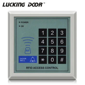 Четец на RFID карти, клавиатурное устройство за контрол на достъпа, сигурността на машината 125 khz RFID за безконтактно автоматично заключване на вратите 1000 потребители, система за заключване на врати