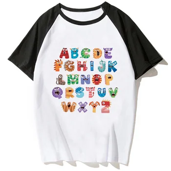 Тениска с азбука мъжки графична harajuku лятна мъжка тениска аниме y2k дрехи с комиксами
