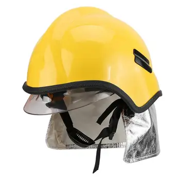 Каска В Жълт Цвят Pemadam Защитни Негорими Защитен Шлем На Пожарникар От Устойчив На Корозия Радиационно Устойчиви На Висока Температура Поликарбонат