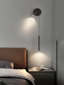 модерният led, с монтиран на стената лампа, ретро стъклени стенни аплици, лампа с аппликацией 