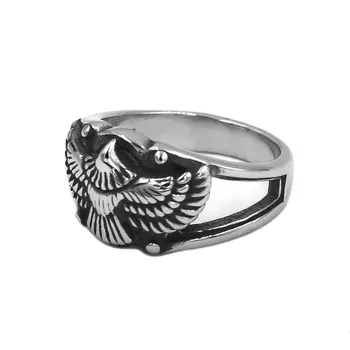 Модерен пръстен с Орел, Бижута от неръждаема стомана, Винтажное класически мъжки пръстен на Spirit of Eagle, Подарък SWR1000A