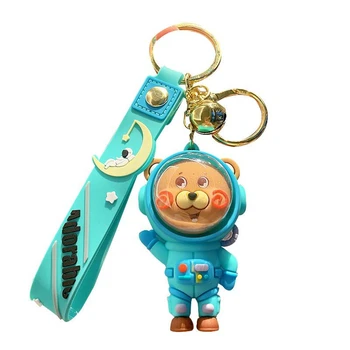 Сладък cartoony ключодържател с образа на космонавта под формата на животно, Креативна висулка във формата на Панда, кола, няколко чанти, Окачване, кукла