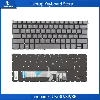 Новост в САЩ за Lenovo 530-14 730-13 530-15 AIR14IKB AIR13IWL Air15IK клавиатура Laotop с английската осветление