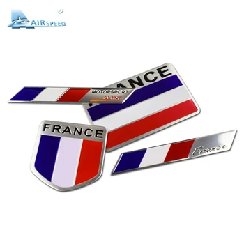 Airspeed Автомобилен стайлинг стикер с френски флага за автомобили, стикери за мотори, аксесоари за Peugeot Citroen Renault Bugatti