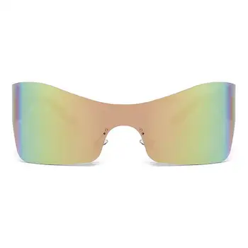 Стилни слънчеви очила са в контрастен цвят за жени и мъже, Слънчеви очила с трайна линия, които предпазват от ултравиолетовите