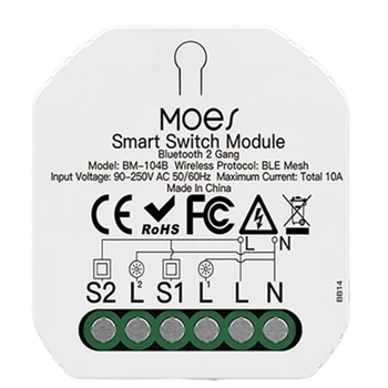 HOT-Sasha Интелигентен модул Bluetooth превключвател САМ Light Breaker приложение Smart Life Работи с гласов контрол Алекса