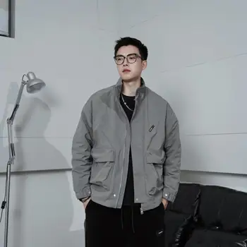 2023 Модерен Нов Мъжки Ежедневни яке в корейски стил, Модни Лека Облекло за млади и на средна възраст, Мъжко палто с ревера V35